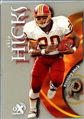 Skip Hicks #43 1999 Skybox E X Century Football