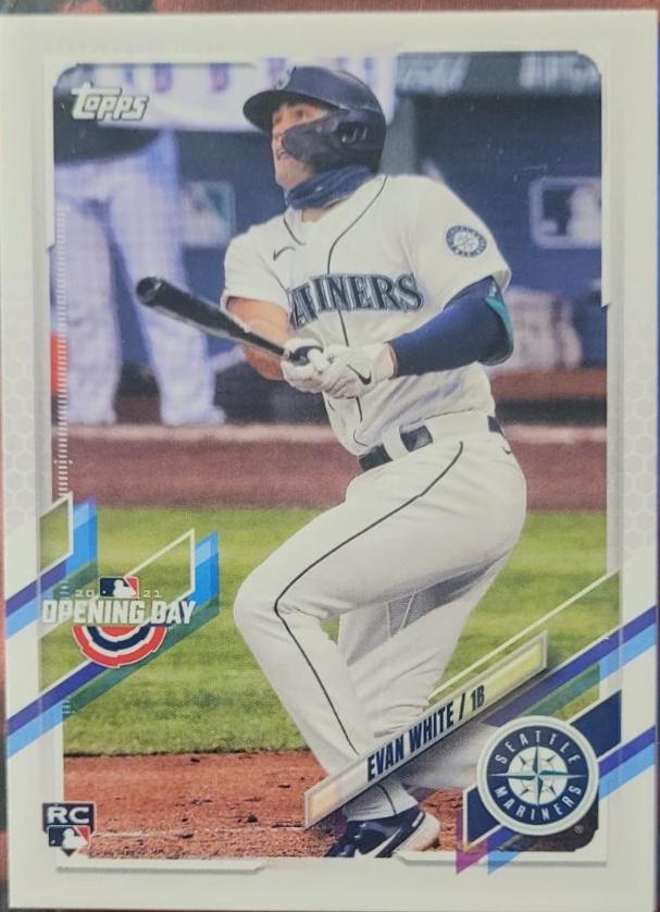 Evan White #19 Baseball Cards 2021 Topps Opening Day
