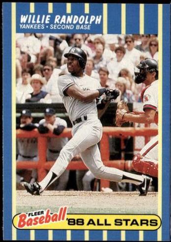 Willie Randolph #32 1988 Fleer Baseball All Stars