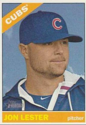 Jon Lester #458 2015 Topps Heritage Baseball
