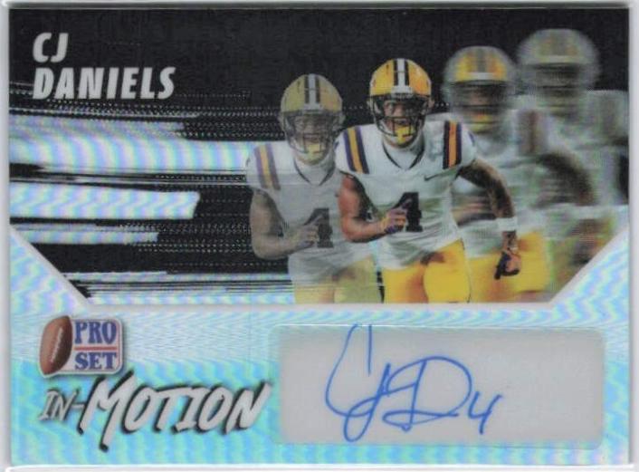 CJ Daniels #SM-CJD 2025 Leaf Pro Set Metal In Motion Autograph Football