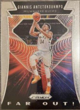 Giannis Antetokounmpo #9 Basketball Cards 2019 Panini Prizm Far Out