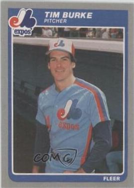 Tim Burke #U-14 Baseball Cards 1985 Fleer Update