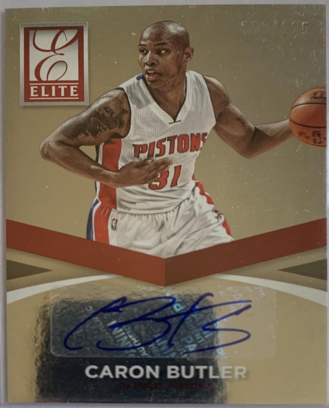 Caron Butler #64 Basketball Cards 2014 Panini Donruss Status Signature