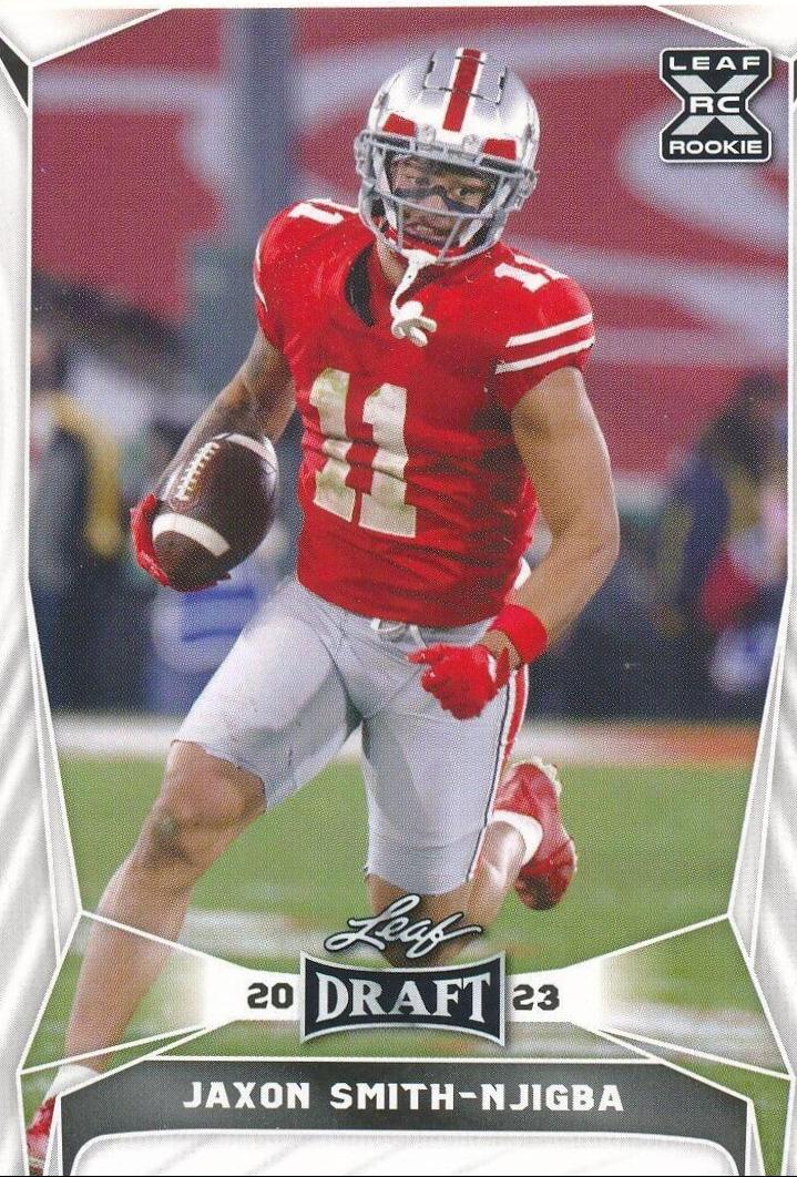 Jaxon Smith Njigba #55 Football Cards 2023 Leaf Draft