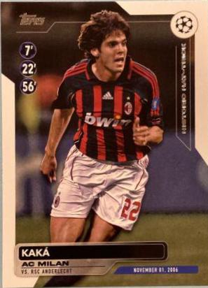Kaka #HH-1 Soccer Cards 2023 Topps UEFA Club Historic Hat Trick