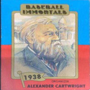 Alexander Cartwright #15 Baseball Cards 1980 Baseball Immortals