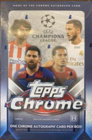 Hobby Box Soccer Cards 2019 Topps Chrome UEFA Champions League