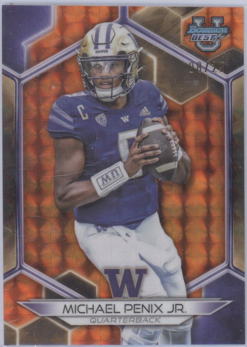 Michael Penix Jr. [Orange Geometric] #36