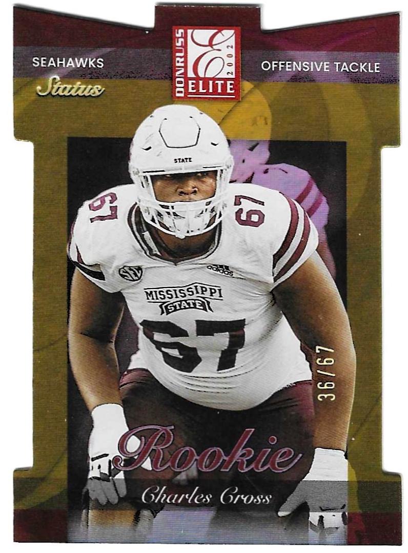Charles Cross #2002-135 2022 Panini Donruss 2002 Elite Rookies Football