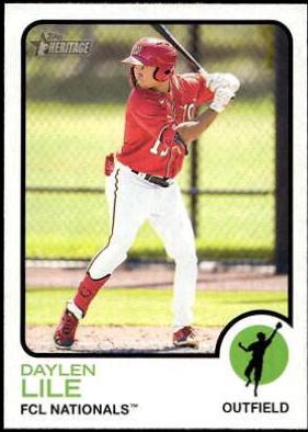 Daylen Lile #122 2022 Topps Heritage Minor League Baseball