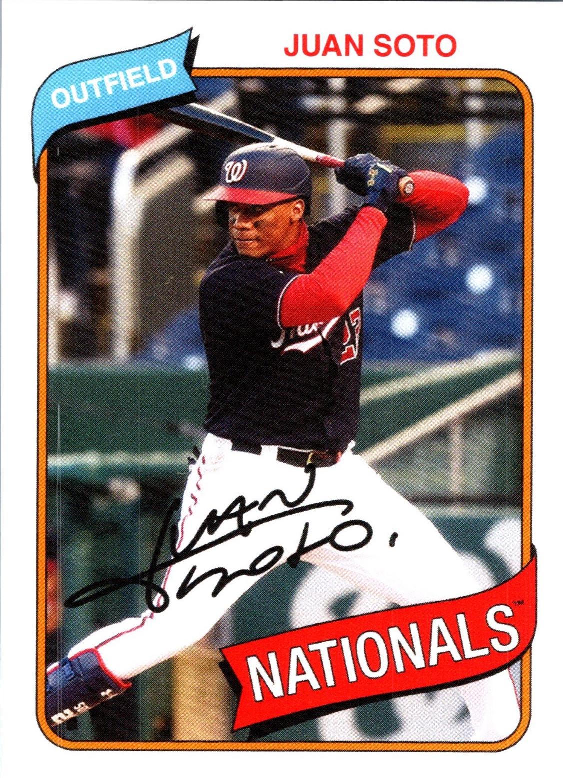 Juan Soto #55 2021 Topps Throwback Thursday Baseball