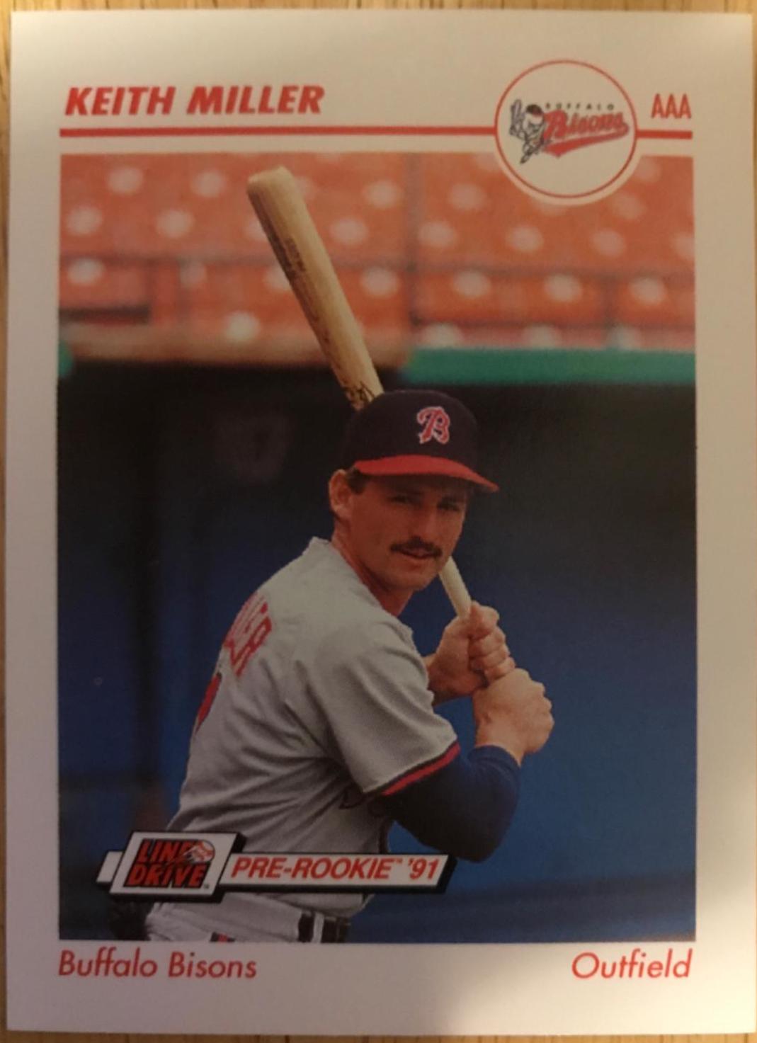 Keith Miller #37 Baseball Cards 1991 Impel Line Drive