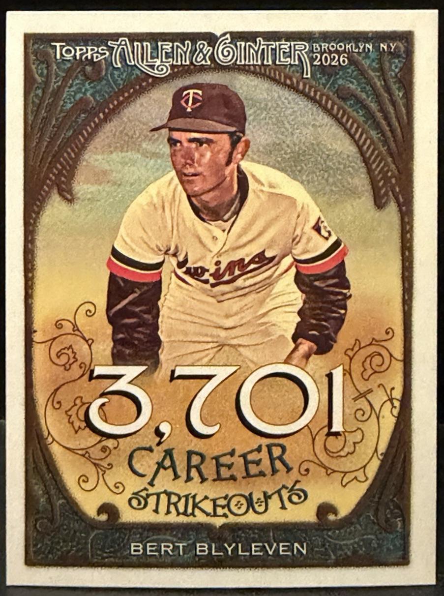 Bert Blyleven #CR-39 2026 Onit Athlete Gravity Career 250 Baseball