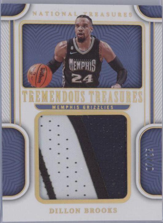 Dillon Brooks #TT-DBR Basketball Cards 2022 Panini National Treasures Tremendous