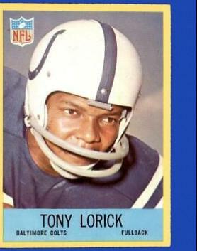 Tony Lorick #18 Football Cards 1967 Philadelphia