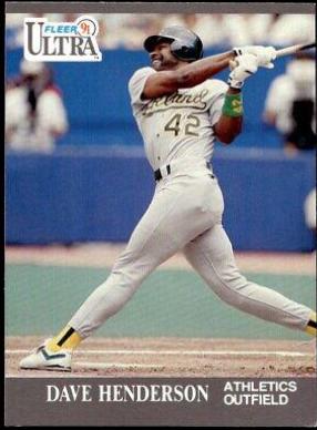 Dave Henderson #247 Baseball Cards 1991 Ultra
