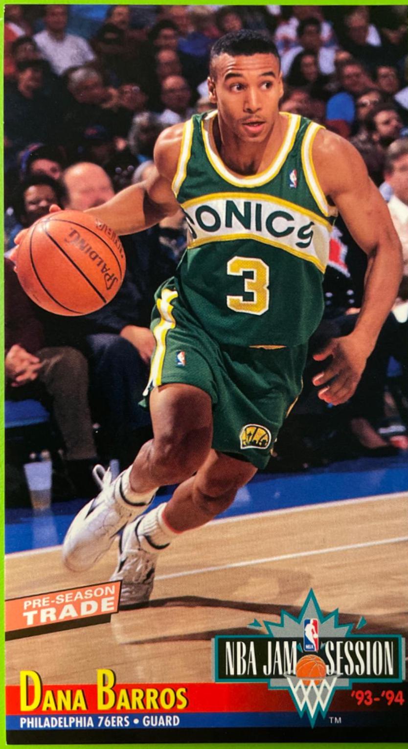 Dana Barros #165 Basketball Cards 1993 Fleer Jam Session