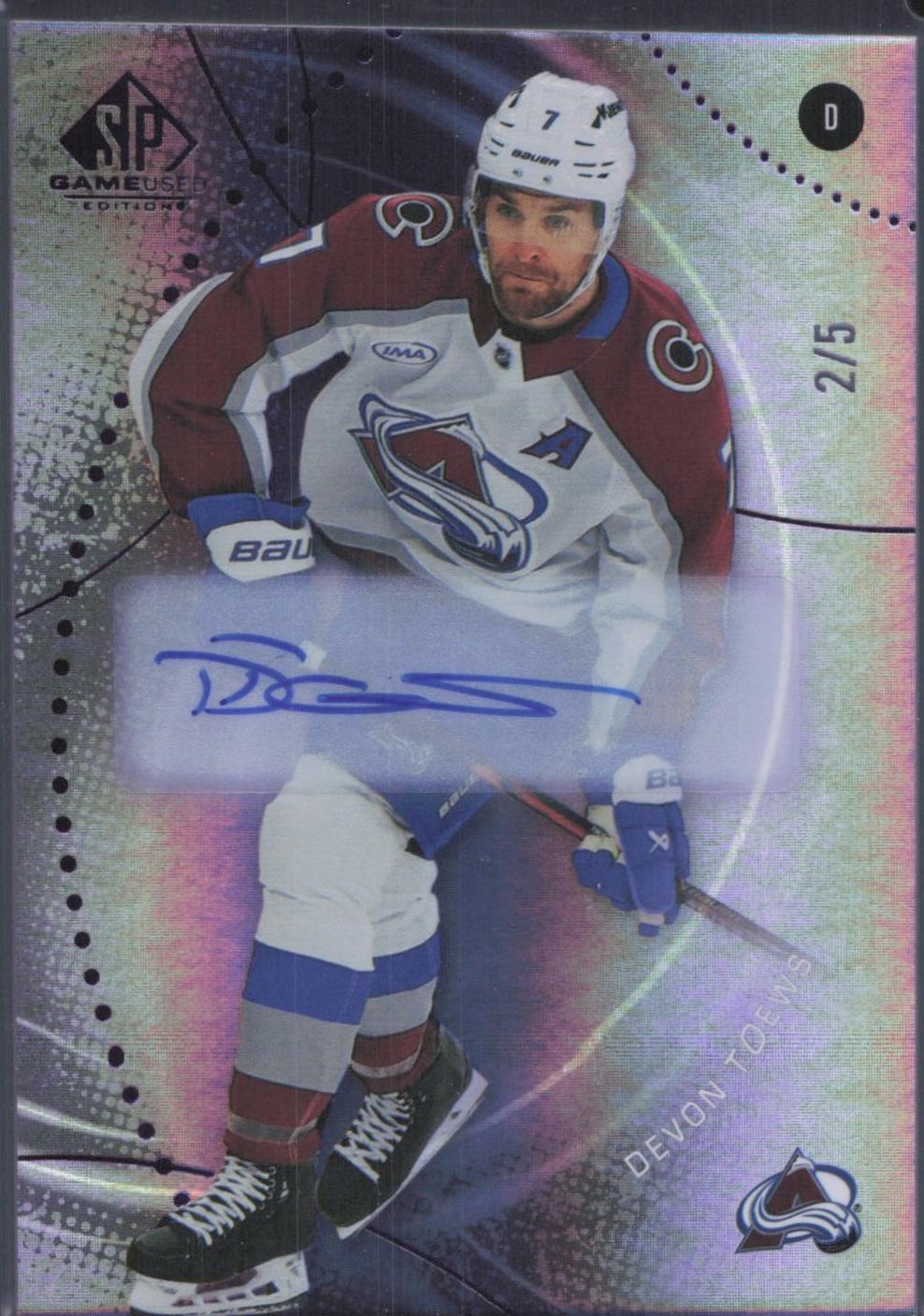 Devon Toews [Purple Autograph] #187