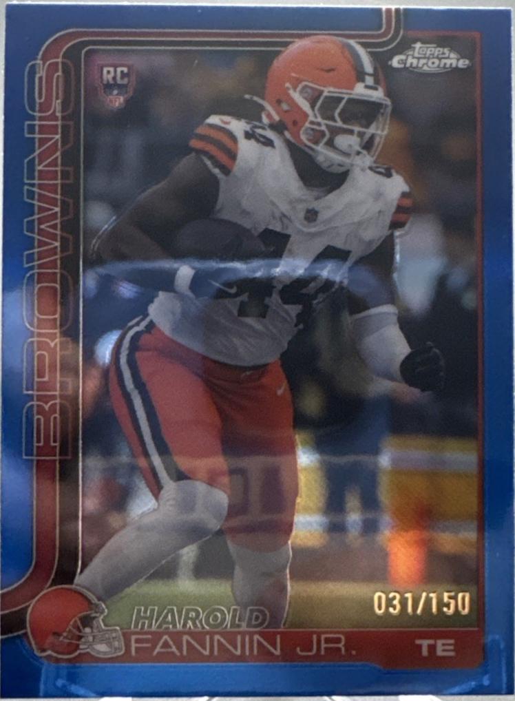 Harold Fannin Jr. [Football Leather Blue] #339