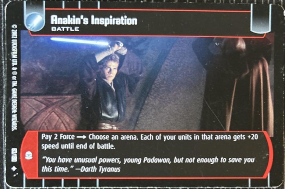 相殺/Counterbalance 未来枠foil 英語版 Anakin's Inspiration #63 Prices | Star Wars TCG Attack of the