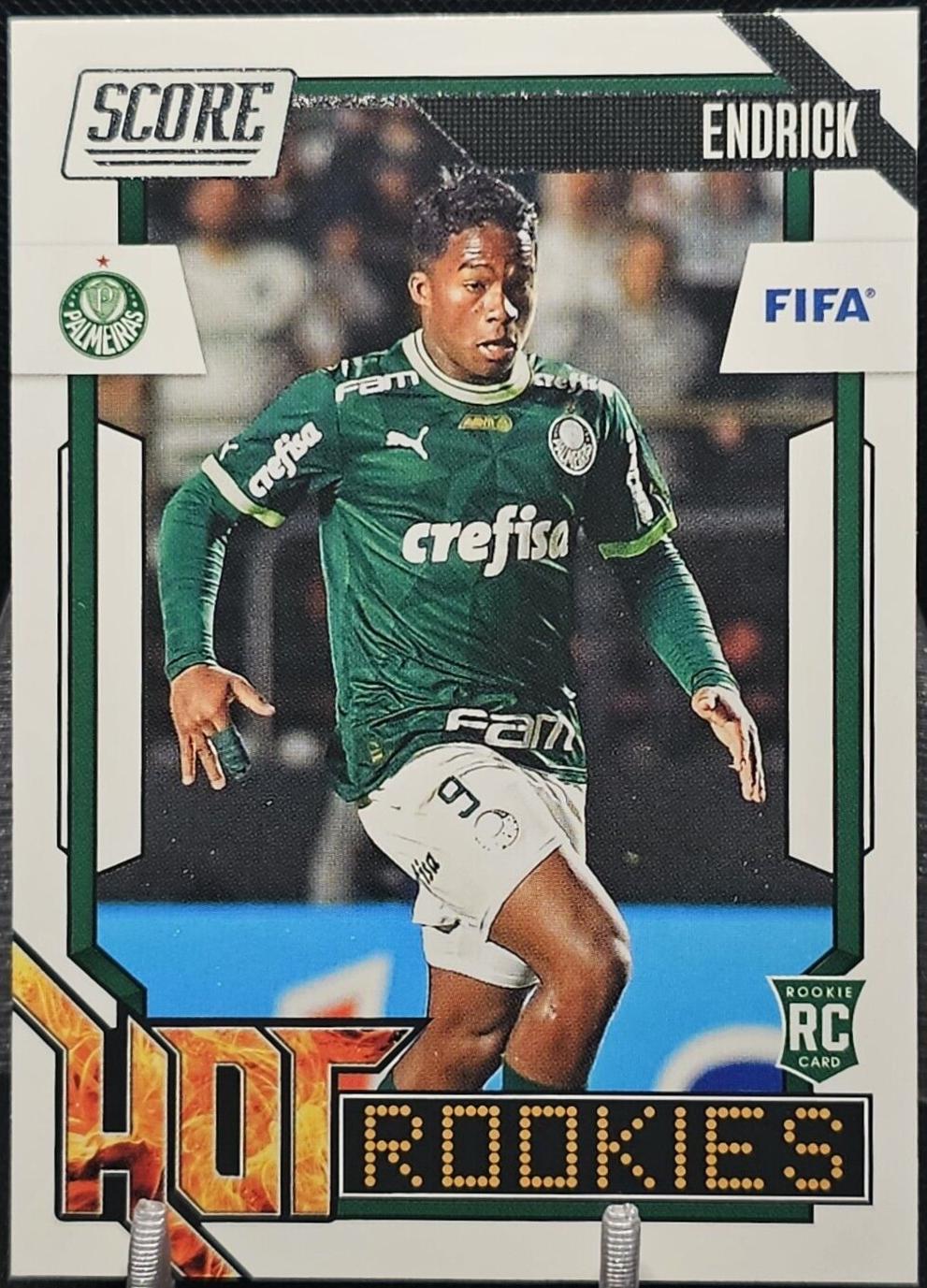 Endrick #19 Soccer Cards 2023 Panini Score FIFA Hot Rookies