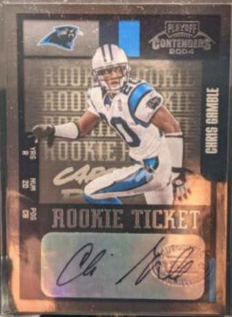 Chris Gamble #115 2004 Playoff Contenders Football