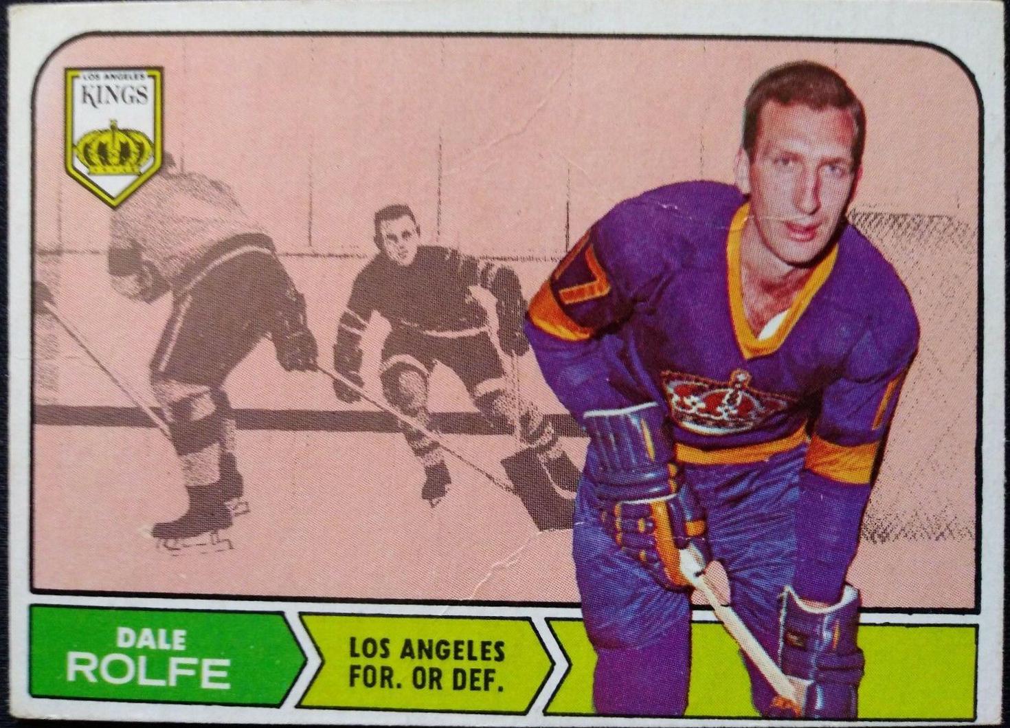 Dale Rolfe #41 Hockey Cards 1968 O-Pee-Chee
