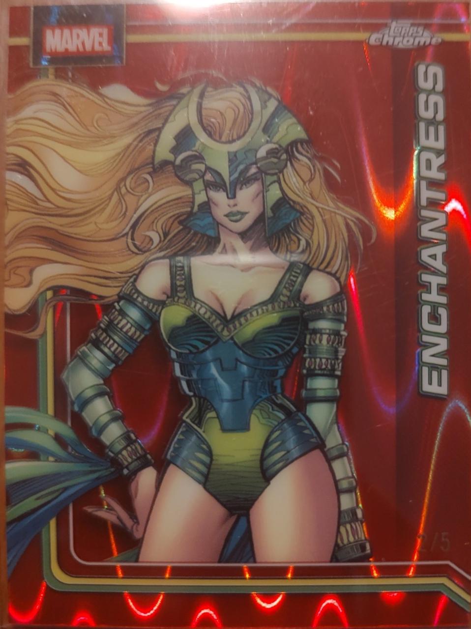 Enchantress Red Wave Refractor