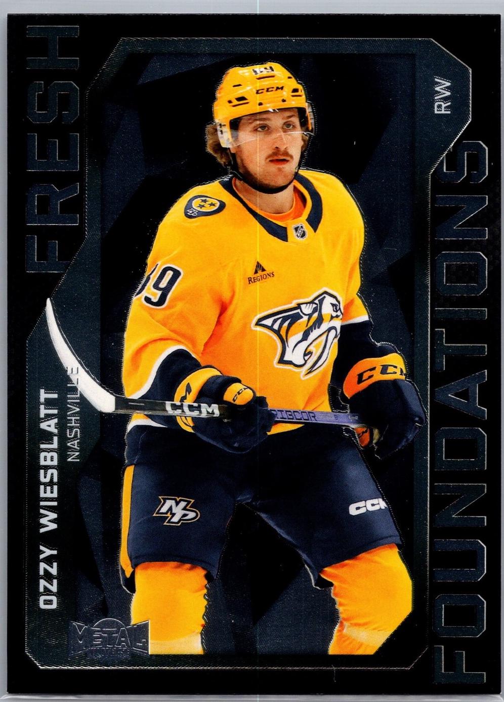 Ozzy Wiesblatt #FF-18 2025 Skybox Metal Universe Fresh Foundation Autograph Hockey