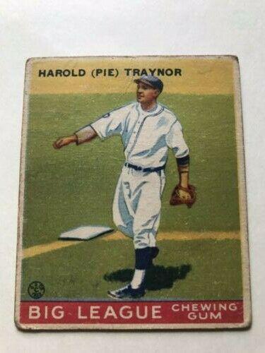 Pie Traynor #22 Baseball Cards 1933 Goudey