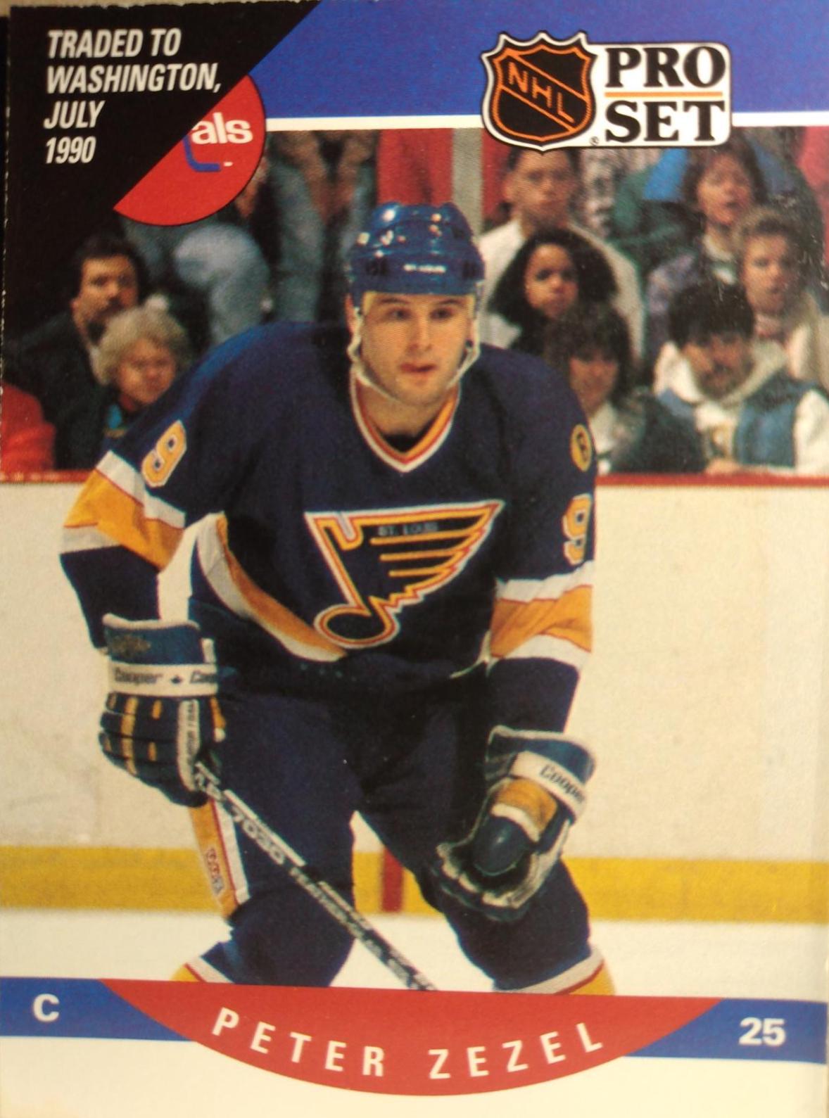 Peter Zezel #556 Hockey Cards 1990 Pro Set
