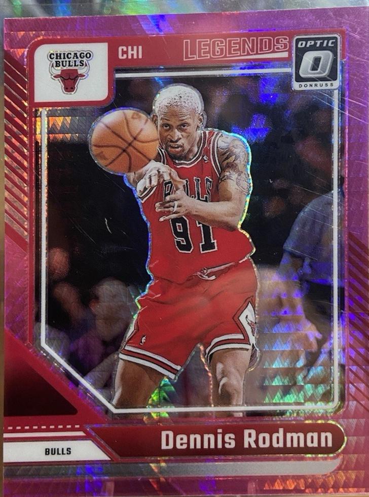 2024 Panini Donruss Optic Dennis Rodman [Hyper Pink] #241 card
