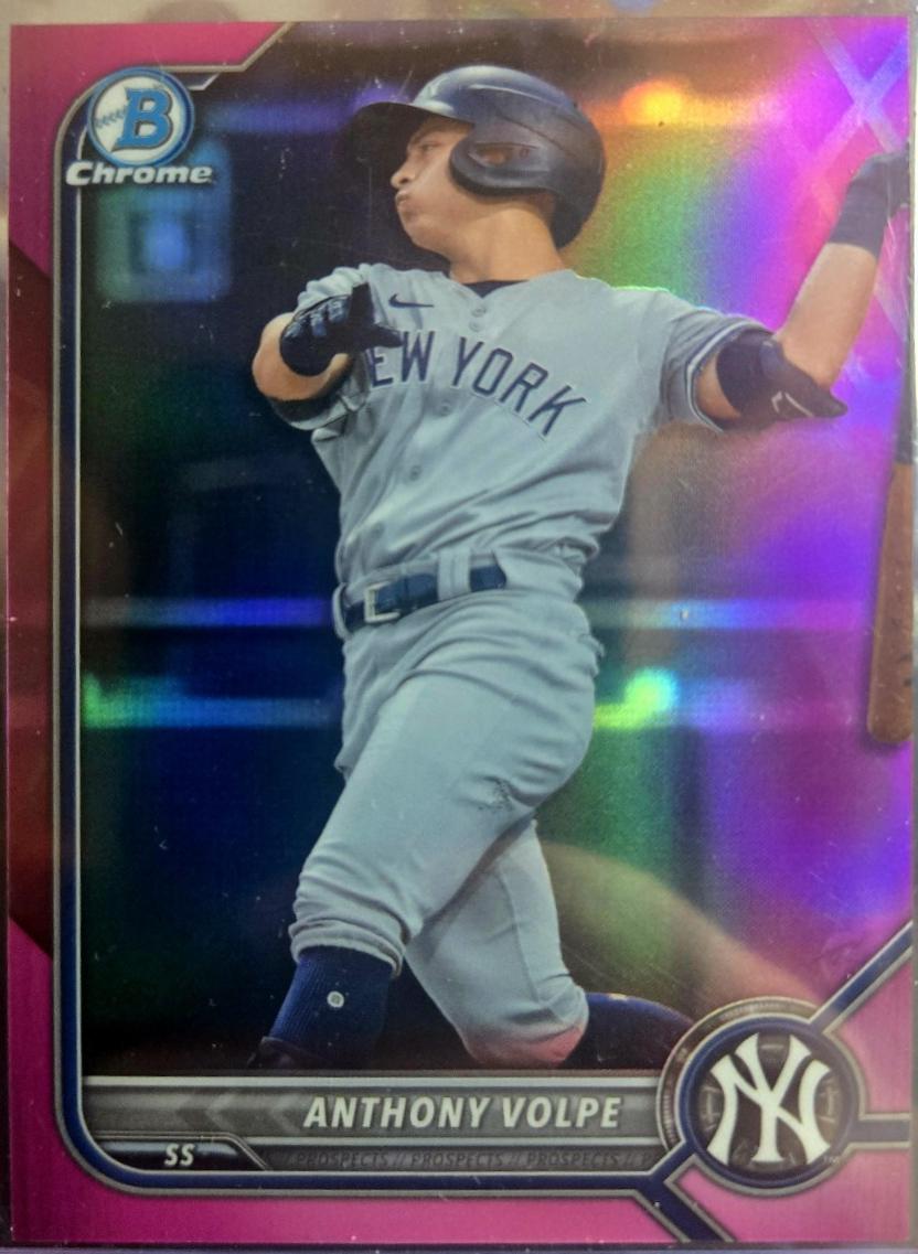Anthony Volpe [Fuchsia Pink Shimmer Refractor] #BCP-182