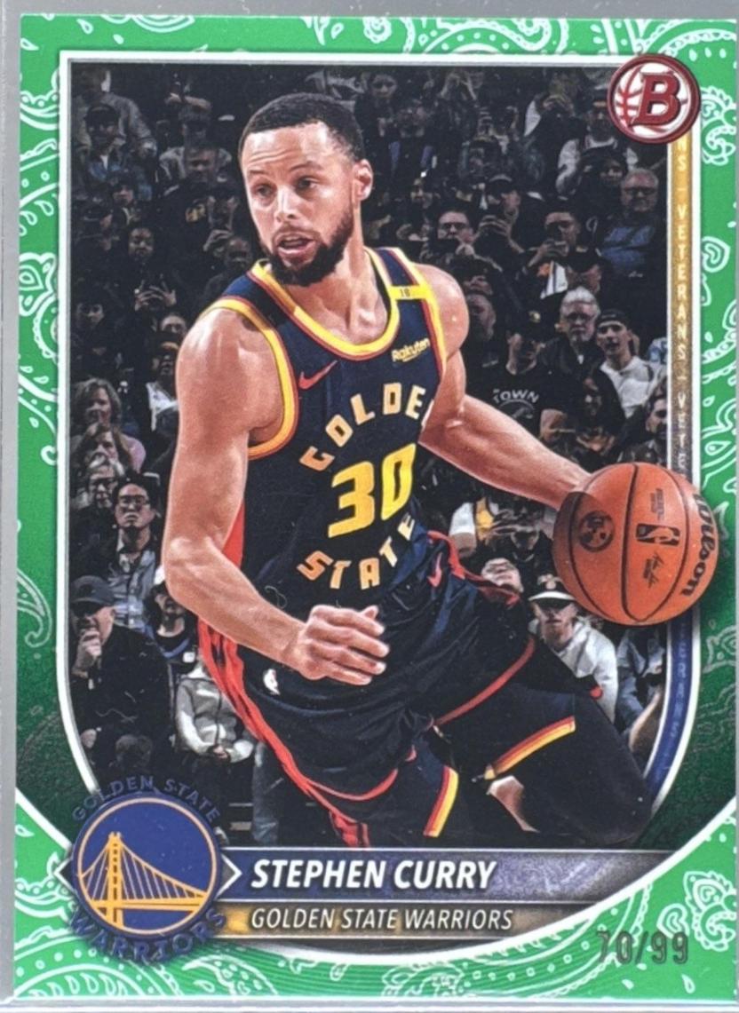 Stephen Curry [Green Pattern Border] #115
