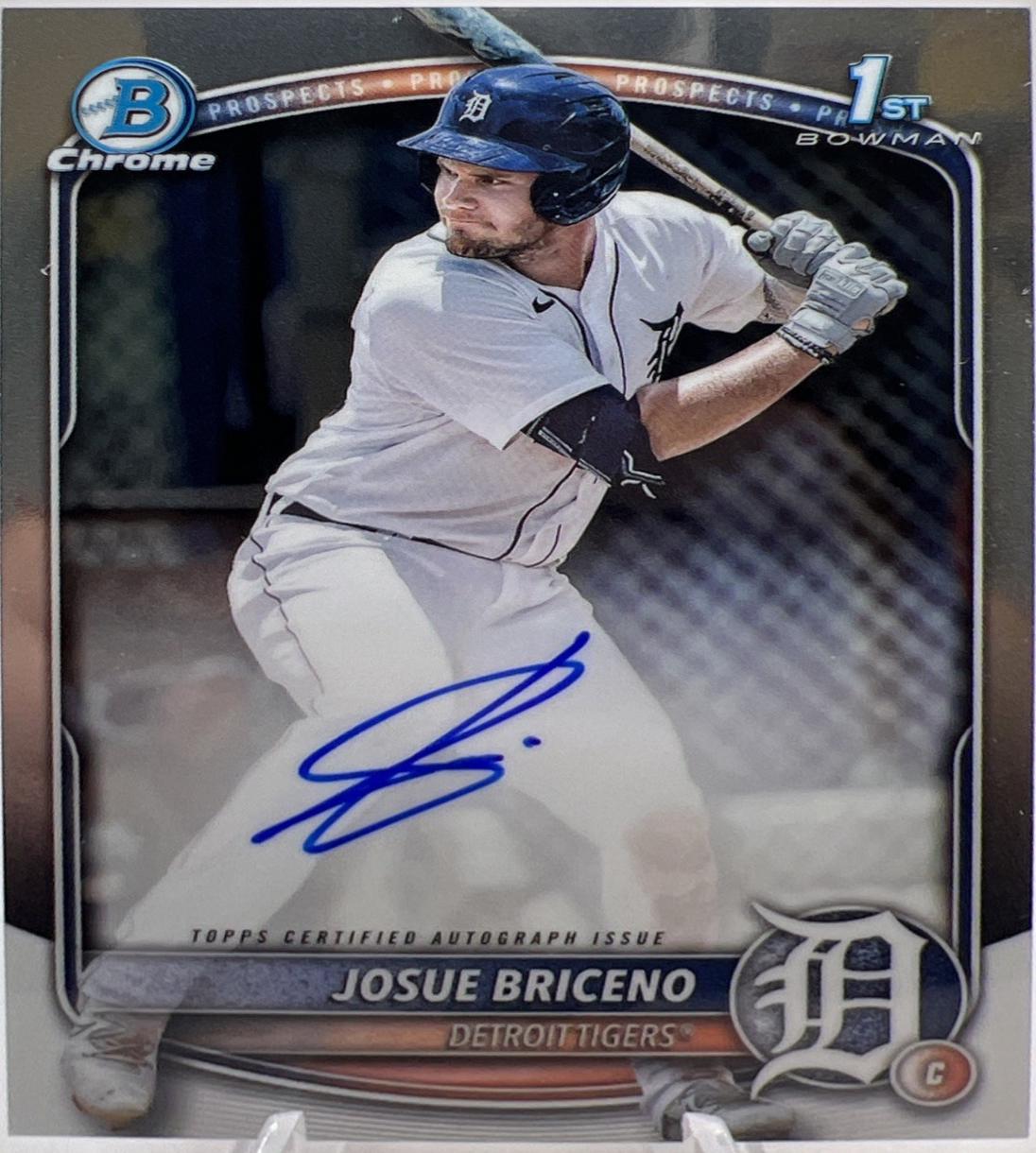 Josue Briceno #CPA-JB Baseball Cards 2025 Bowman Chrome Prospect Autograph