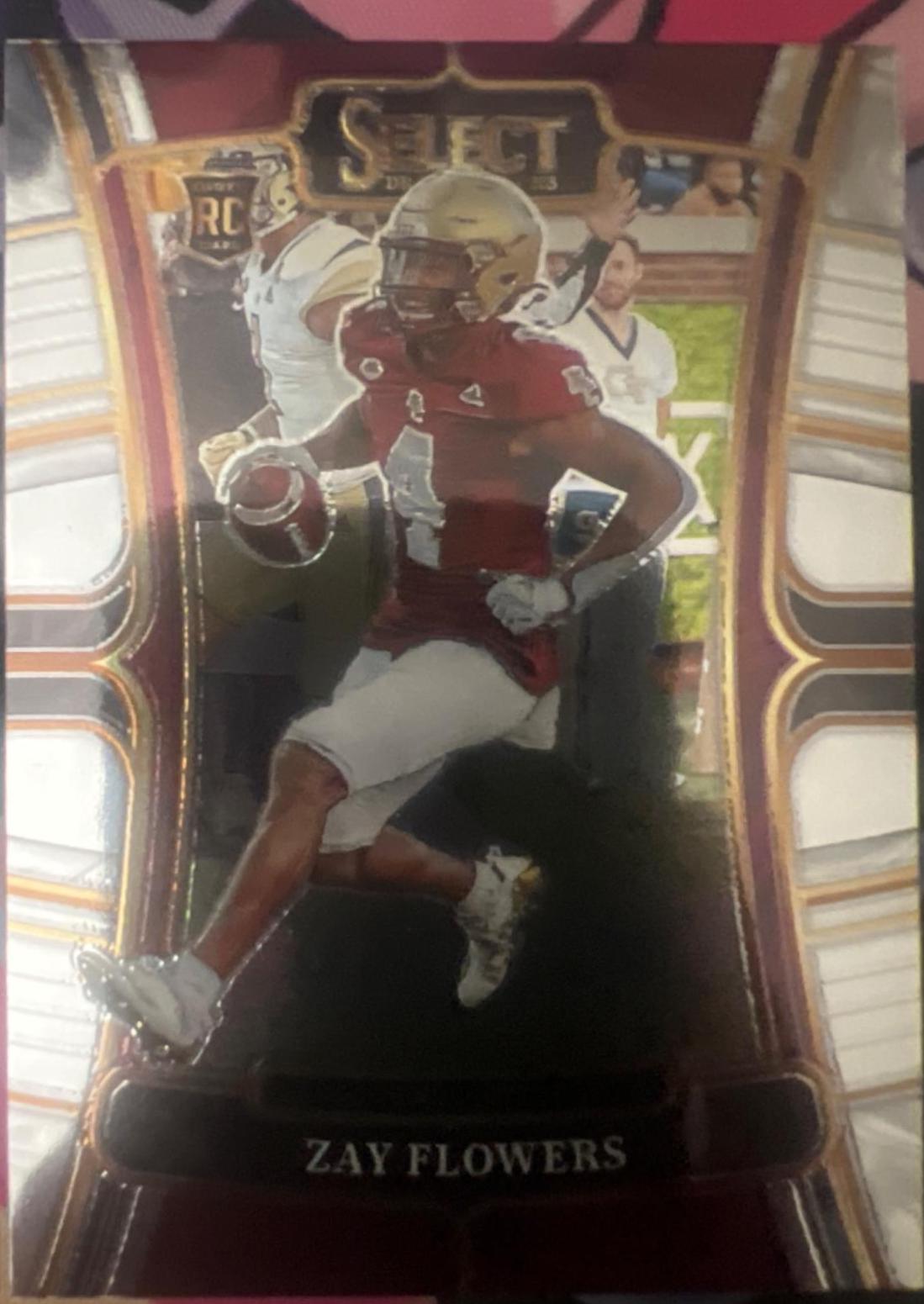 Zay Flowers #17 Football Cards 2023 Panini Select Draft Picks