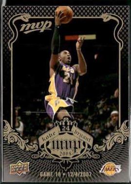 Bryant #KB-18 Basketball Cards 2008 Upper Deck MVP Kobe
