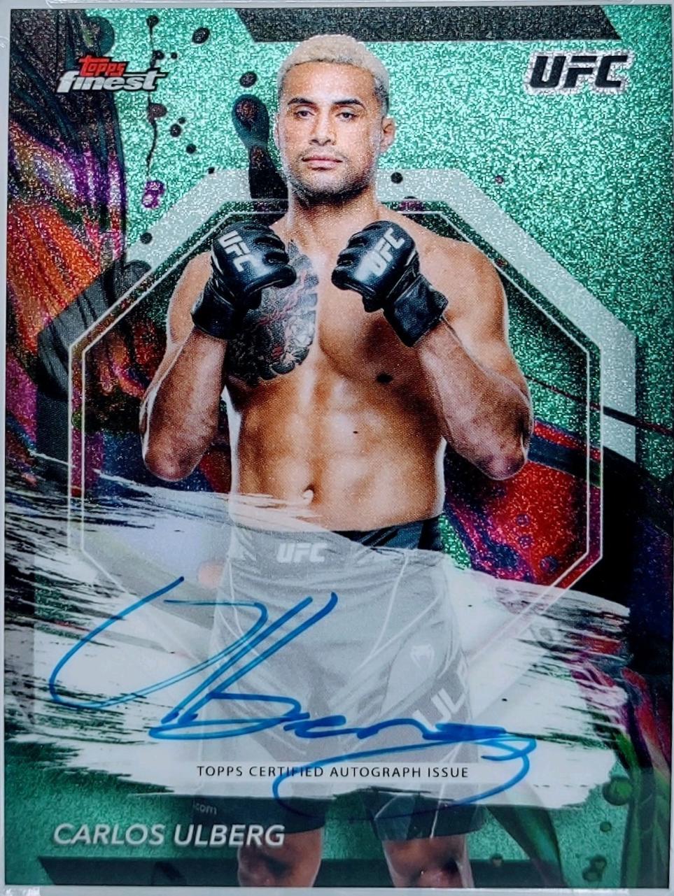 Carlos Ulberg [Aqua Glitter Refractor] #FA-CUG Prices | 2024 Topps ...