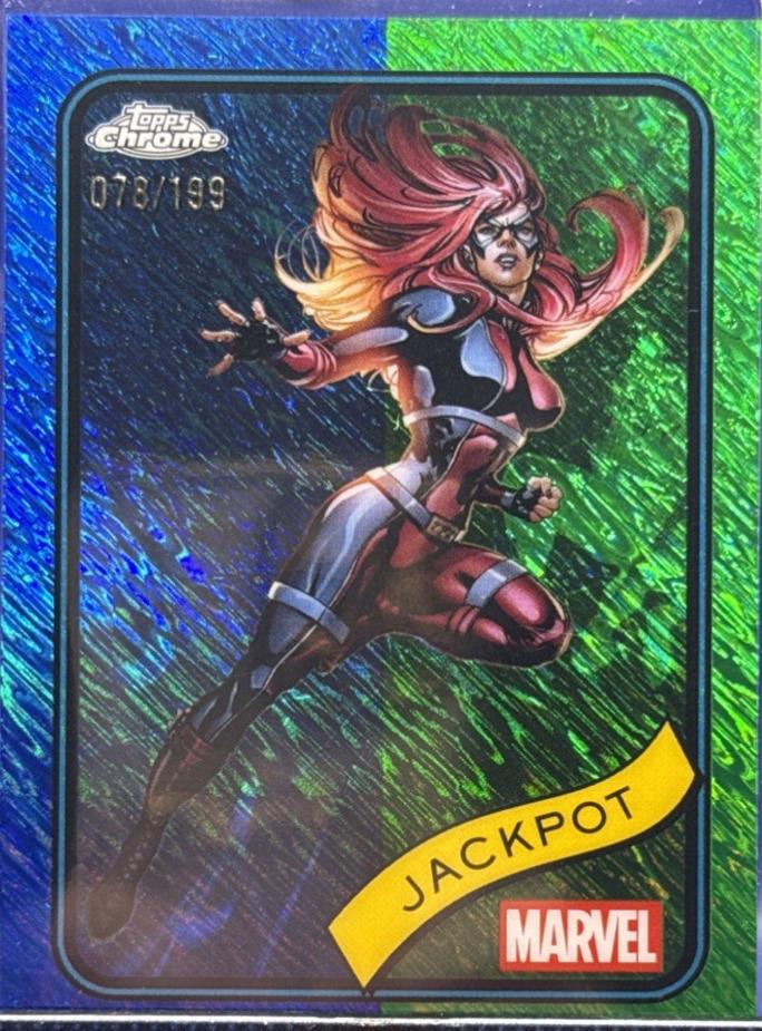 Jackpot Blue & Green Shimmer Refractor