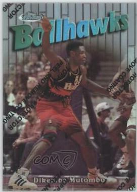 Dikembe Mutombo Refractor #123 Basketball Cards 1997 Finest