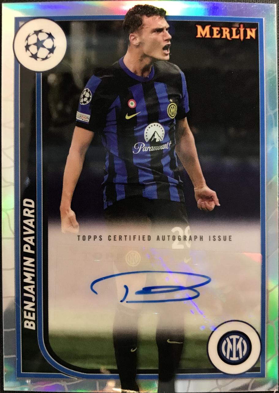 Benjamin Pavard #AH-PV Soccer Cards 2023 Merlin UEFA Autograph