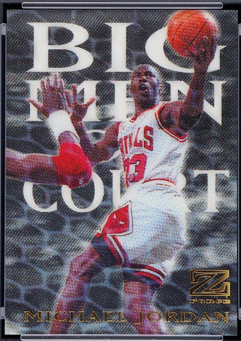 Michael Jordan #9 1997 Skybox Z Force Big Men On Court Basketball