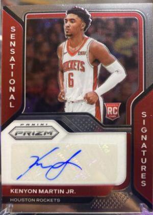 Kenyon Martin Jr. Basketball Cards 2020 Panini Prizm Sensational Signatures