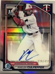 Kaelen Culpepper [Refractor] #CPA-KC Prices | 2024 Bowman Draft 