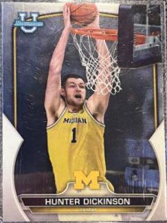 Hunter Dickinson #36 Basketball Cards 2022 Bowman Chrome University