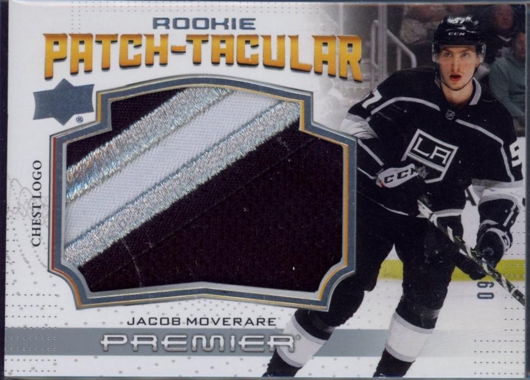 Jacob Moverare #RPT-MO 2022 Upper Deck Premier Rookie Patch Taculars Hockey