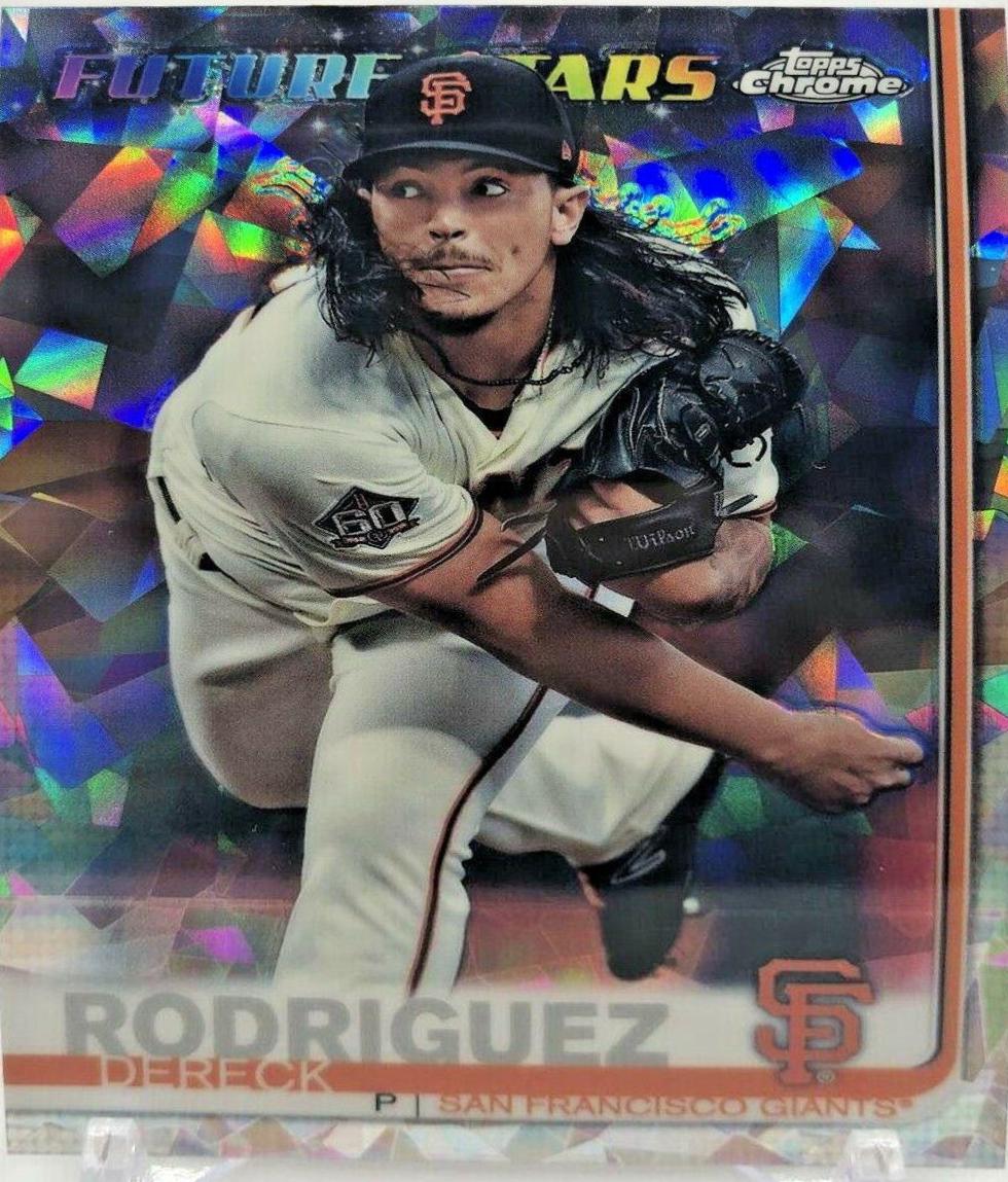 Dereck Rodriguez #4 Baseball Cards 2019 Topps Chrome Sapphire