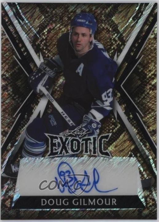 Doug Gilmour #E-DG1 2024 Leaf Metal Legends Exotic Autograph Hockey
