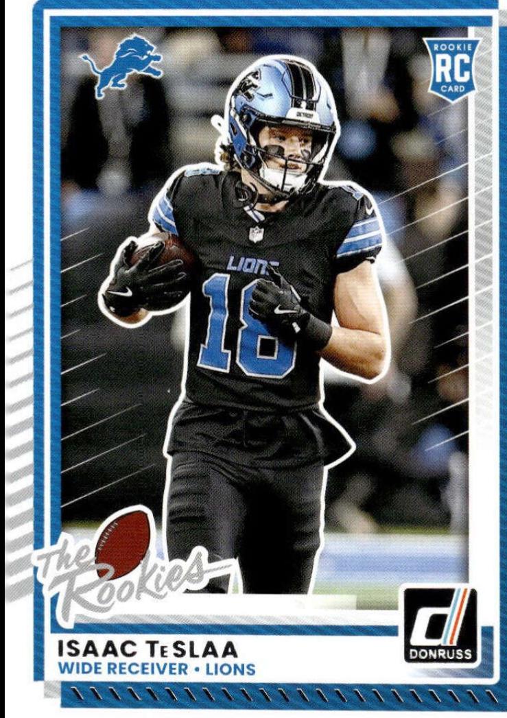 Isaac TeSlaa #DRH-76 2025 Panini Donruss Rookies & Highlights Football